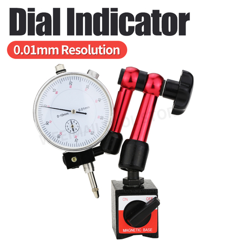 Dial Indicator Magnetic Holder Dial Gauge Magnetic Stand Base Micrometer Measuring Tool Hour Type Indicator Measurement Tools ► Photo 1/6