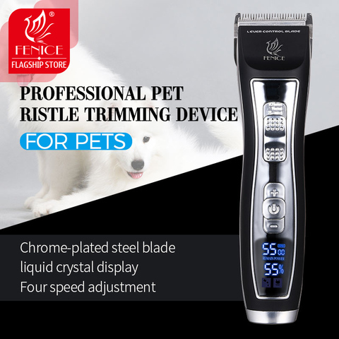 Fenice Electrical Pet Clipper Professional Grooming Kit Rechargeable Pet Cat Dog Hair Trimmer Shaver Set Animals Hair Cutting ► Photo 1/6