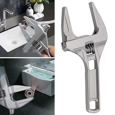 16-68mm Universal Repair Set Bathroom Hand Tools Large Opening Pipe Wrench Nut Key Adjustable Spanner ► Photo 1/6