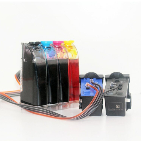 Refillable CISS Compatible for HP 21 22 for Deskjet 3915 3920 D1530 D1320 D1311 D1455 F2100 F2280 F4100 F4180 Printers ► Photo 1/6