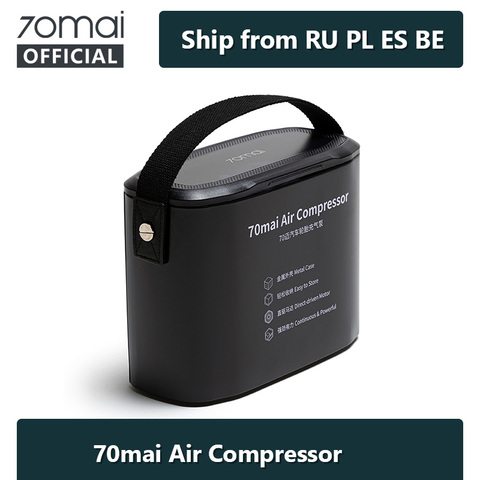 70mai Air Compressor 12V Digital Portable Pump with LED Tyre Data 70 MAI Car Air Pump with Metal Box Bicyles Auto Tyre Inflator ► Photo 1/6