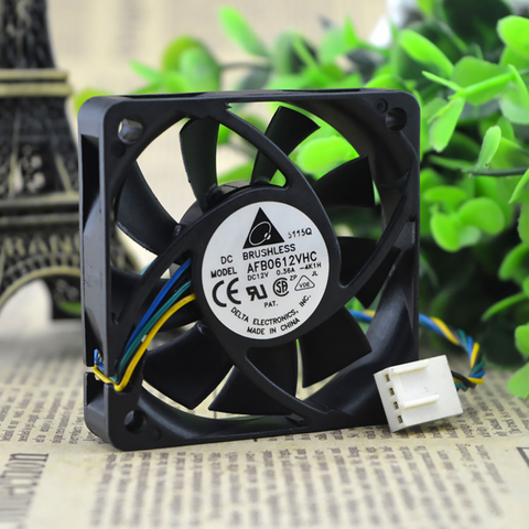 Original for delta AFB0612VHC 6CM 60MM 6015 6*6*1.5CM 60*60*15MM 12V 0.36A dual ball bearing cooling fan Specials ► Photo 1/5