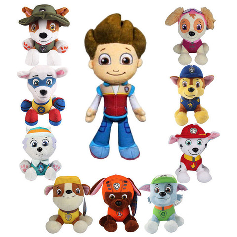 1pc Genuine Paw Patrol Tang style Stuffed Plush Toy Ryder Everest Tracker Robot Gift Doll Boys girls Birthday Party gift ► Photo 1/6