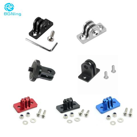 Aluminum Mini Tripod Head Adapter Mount Aluminum Alloy Fixed Seat Mount for GoPro 8 7 6 5 EKEN Yi for DJI Osmo Cam Cage Bracket ► Photo 1/5