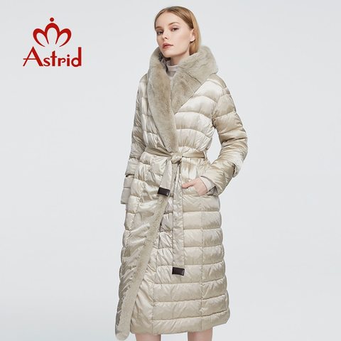 Astrid 2022 New Winter Women's coat women long warm parka Jacket with Rabbit fur hood large sizes female clothing Design ZR-7518 ► Photo 1/6