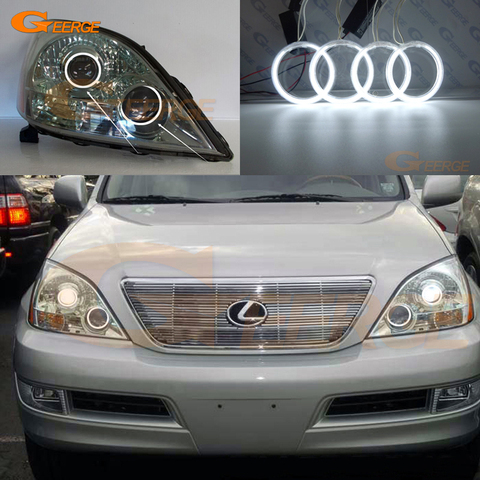 For Lexus GX470 J120 2003 2004 2005 2006 2007 2008 2009 Excellent Angel Eyes Ultra bright illumination ccfl angel eyes kit ► Photo 1/1