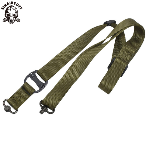 SINAIRSOFT Tactical Rope Mission Adjustable Two 2 Points Rifle Gun Sling Quick Detach QD Trap Outdoor Nylon Belt Rope Hunting ► Photo 1/6