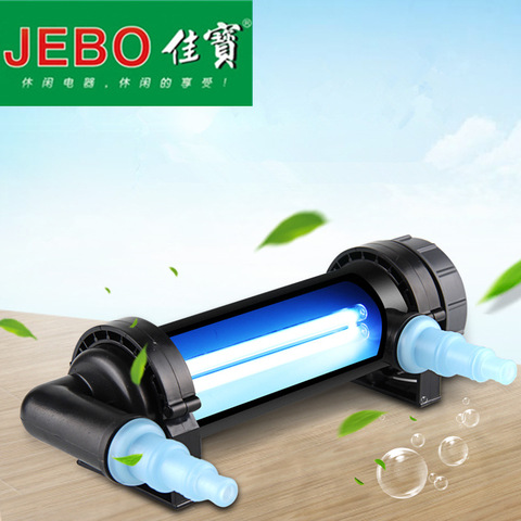 JEBO 220~240V 5W~36W UV Sterilizer Lamp Light Water Cleaner For Aquarium Pond Fish Tank Ultraviolet Filter Clarifier ► Photo 1/6