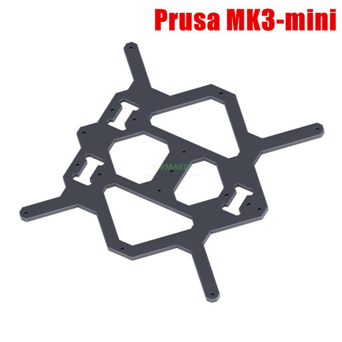 Prusa i3 MK3 mini 6mm thick Aluminium composite Y carriage heated bed support plate Black/white DIY MK3 MINI3D printer ► Photo 1/2