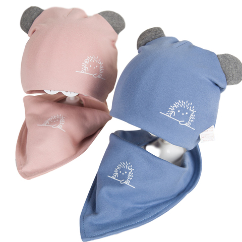 New 2022 Baby Beanie Autumn Winter Newborn Baby Hat for Girls Boys Cotton Baby Cap Scarf Set Soft Infant Toddler Bonnet Hats ► Photo 1/6