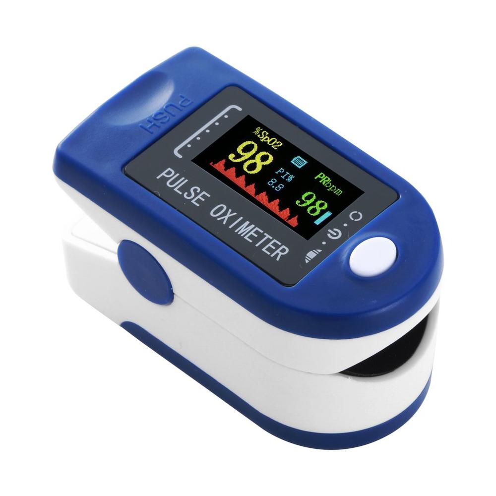 OLED Finger Tip Clamp Pulse Oximeter Blood Oxygen SpO2 Meter Heart Rate Monitor 
