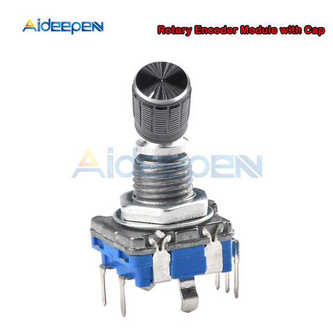 Aideepen Rotary Encoder Module for Arduino Brick Sensor Development Round Audio Rotating Potentiometer Knob Cap EC11 ► Photo 1/6