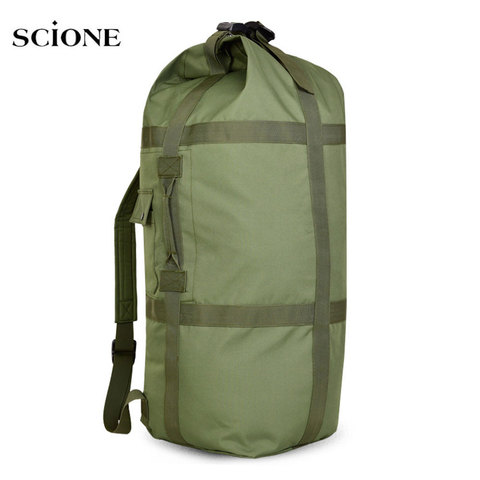 80L Tactical Mountaineering Bag Men Hiking Camping Backpack  Outdoor Sports Travel Bag Fishing Trekking Rucksack  X135A ► Photo 1/6