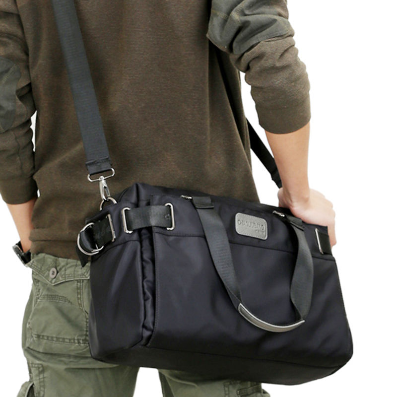 Top Sell Single Shoulder Messenger BagsWaterproof Nylon Soft Washed Bag Zipper Good Quality Solid Color Travel Crossbody Bag ► Photo 1/6