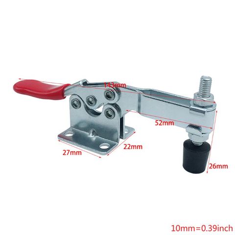 4 pcs Holding Capacity 220lbs(100Kg) Quick Release Vertical Type GH-201b Horizontal Toggle Clamp Hand Tool Set ► Photo 1/6