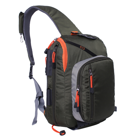 Fly Fishing Sling Pack Fishing Crossbody Sling Tackle Storage Bag Fishing Gear Shoulder Backpack ► Photo 1/6