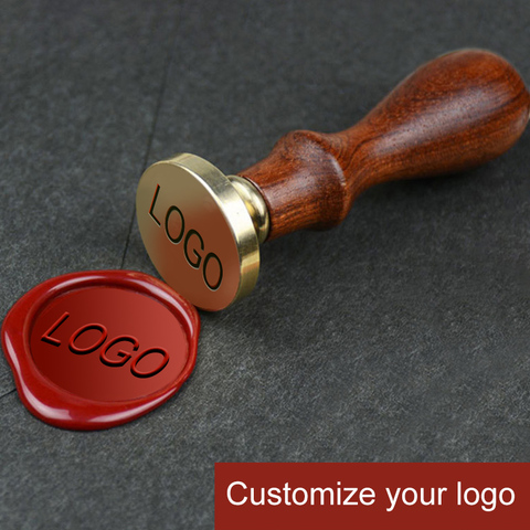 Wax Seal Stamp  Private Customize Logo Pattern Retro Antique Stamp Image Custom Multiple Size Options Lacquer Seal Metal Head ► Photo 1/6