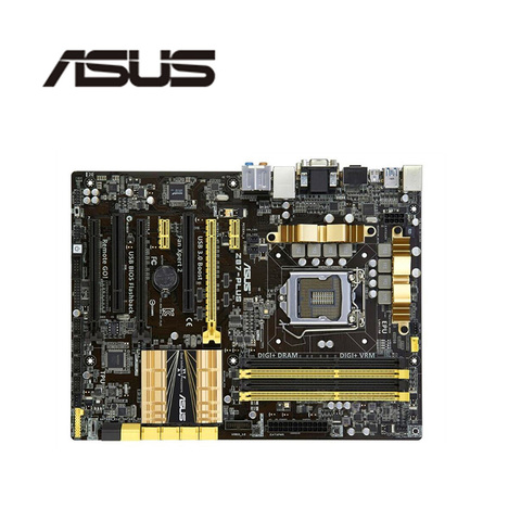 For Asus Z87-PLUS Desktop Motherboard Z87 Z87M LGA 1150 For Core i7 i5 i3 DDR3  SATA3 USB3.0  Original Used Mainboard ► Photo 1/1