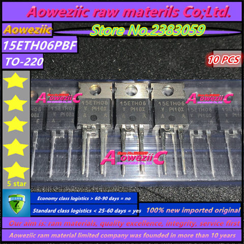 Aoweziic  100% new imported original  VS-15ETH06PBF 15ETH06 15ETH06PBF TO-220F Fast Recovery Diode 15A 600V ► Photo 1/2