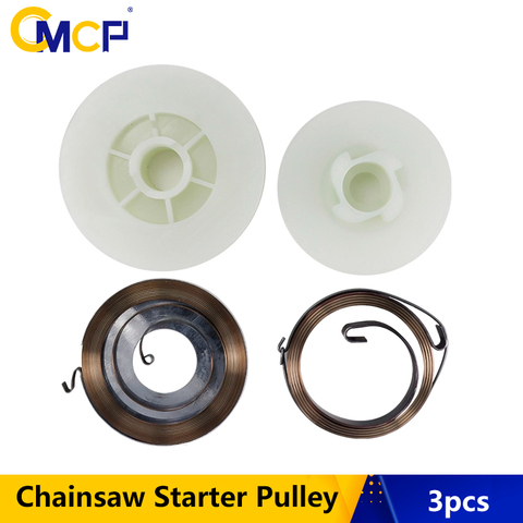 3pcs Electric Chainsaw Easy Starter Pulley with 2 Springs Fit Chainsaw 4500 5200 5800 45cc 52cc 58cc Chainsaw Spare Parts ► Photo 1/6