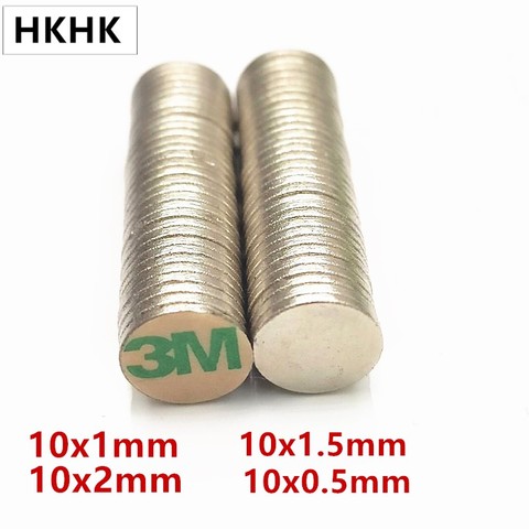 10/100 Disc magnet 10x1 10x1.5 10x2 10x0.5 mm Belt with 3M self - adhesive NdFeB magnet 10mm neodymium magnet Magnetic standard ► Photo 1/6