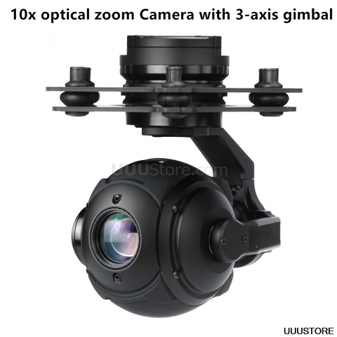 T10X-Pro FPV Spherical 10x optical zoom 1/3 CMOS Camera with 3-axis gimbal upgrade from Tarot PEEPER T10X for FPV RC quadcopter ► Photo 1/6