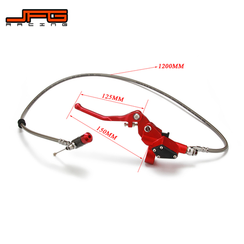 Motorcycle Hydraulic Clutch Lever Master Cylinder 1200mm For 125cc-250cc RMZ Vertical Engine Off Road Dirt Pit Bike ATV ► Photo 1/6