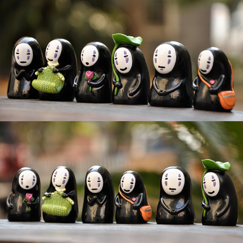 Car Dashboard Ornaments For Spirited Away No-Face Man Decoration Cute Toys Automobile Interior Accessories Gift ► Photo 1/3