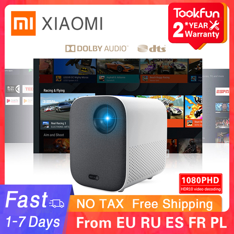 Global Version Xiaomi Smart Compact Projector 1080P HDR10 Android TV 9.0 Auto-Focusing Dolby Audio Google Assistant Home Theater ► Photo 1/6
