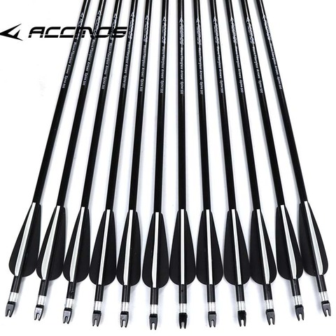 6/12Pcs 80cm Spine 500 Fiberglass Arrow OD 8mm with Changeable Arrowhead for 30-80lbs Compound Bow Recurve Bow  Archery Bow ► Photo 1/6