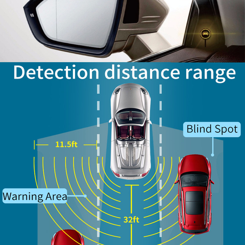 Car BSD BSA BSM Millimeter Wave Radar Blind Spot Monitoring Microwave Radar Blind Spot Monitoring Change Lane Aided Parking ► Photo 1/6
