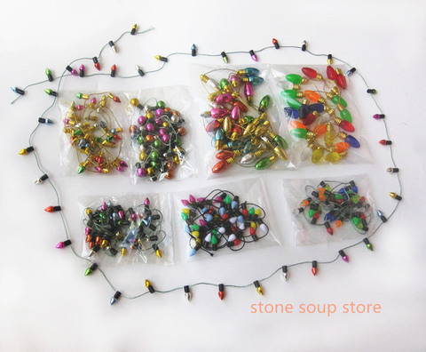 1m Colorful Mini Plastic String Lights NOT LIGHT Lamp Christmas tree ornament Diy Necklase decoration Art craft ► Photo 1/6