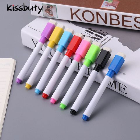 8 Colors Erasable Magnetic Whiteboard Marker Pen Blackboard Marker Chalk Glass Ceramics Office School Art Marker Stationery ► Photo 1/6