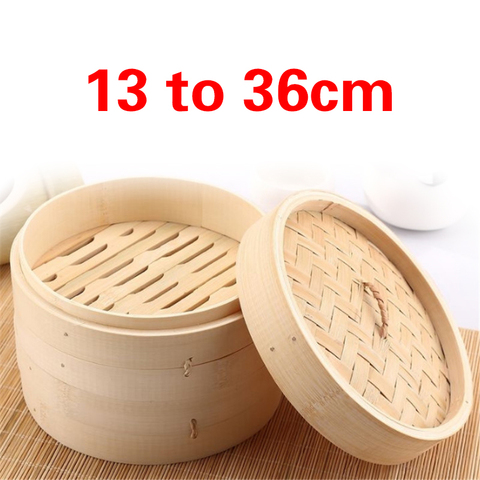 Bamboo Steamer Fish Rice Vegetable Snack Basket Set Kitchen Cooking Tools One Cage and One Cover Cooking cookware cooking ► Photo 1/6