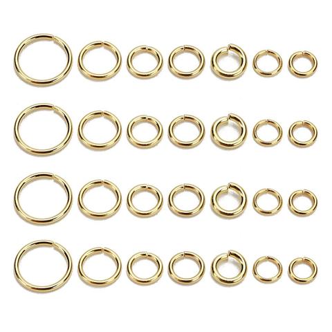 New Gold Stainless Steel Open Jump Rings 3/4/5/6/7/8/10mm Split Rings Connectors for Diy Jewelry Findings Making Wholesale ► Photo 1/6