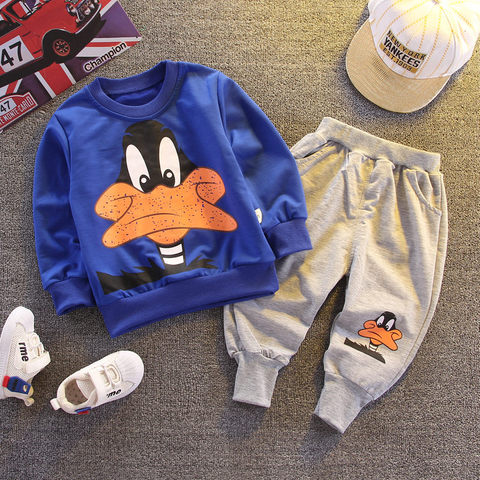 Spring Autumn Children cartoon t-shirt Pants 2Pcs/sets Baby Boy Clothes Infant Outfit Fashion Kids Toddler Casual Tracksuits set ► Photo 1/6