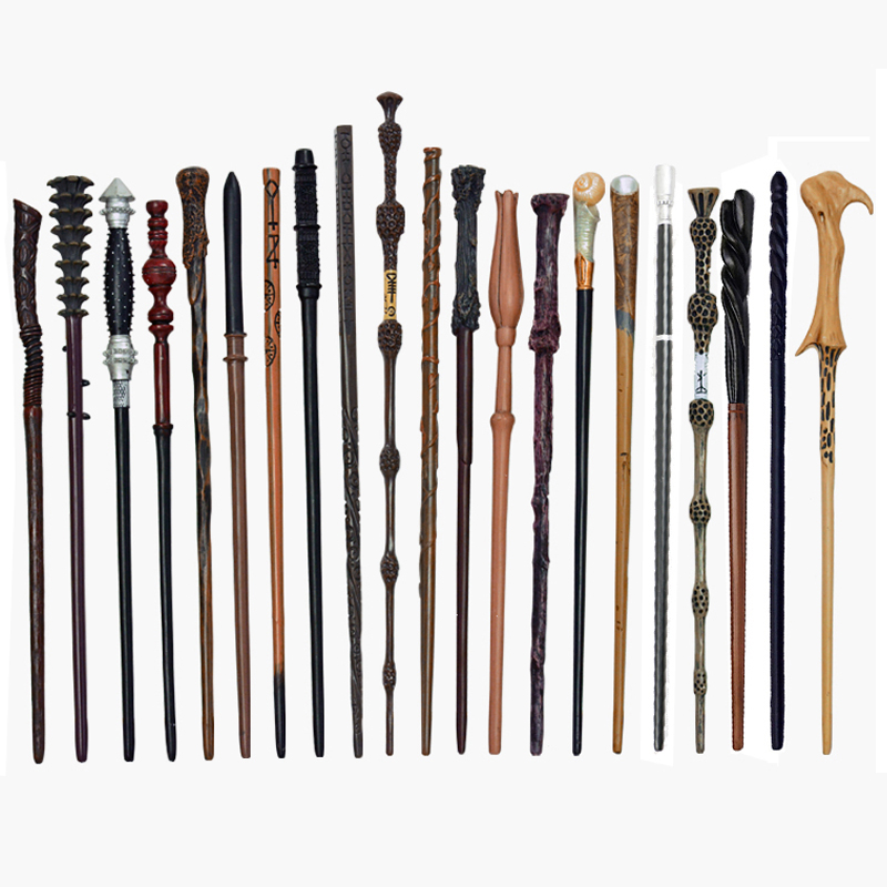 Kinds Potters Magic Wands Metal Core Voldemort Snape all Wands with Gift  27 pcs 