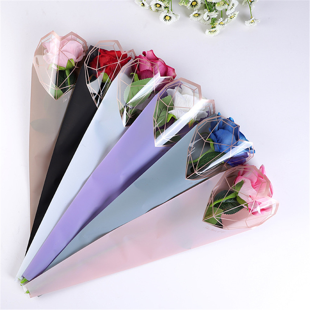 Flowers Rose Wrapping Paper Florist Packaging Paper Single Rose Flowers  Wrapping Paper 50pcs/lot
