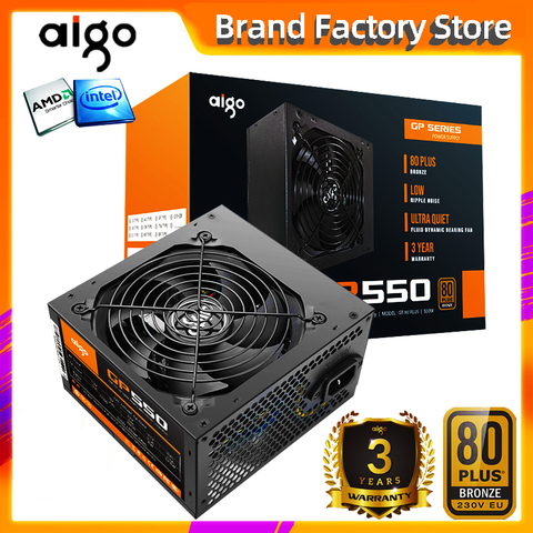 Aigo gp550 max 750W Desktop Power Supply PSU PFC Silent Fan ATX 24pin 12V 80PLUS bronze PC Computer SATA Gaming PC Power Supply ► Photo 1/6