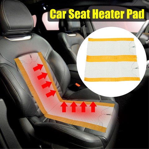 2Pcs 12V Universal Car Heated Seat Covers Pad Carbon Fiber Heated Auto Car Seat Heating Pad Winter Warmer Heater Mat ► Photo 1/6