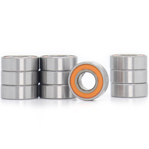 MR115RS Bearing 10PCS 5x11x4 mm ABEC-3 Hobby Electric RC Car Truck MR115 RS 2RS Ball Bearings MR115-2RS Orange Sealed ► Photo 1/6