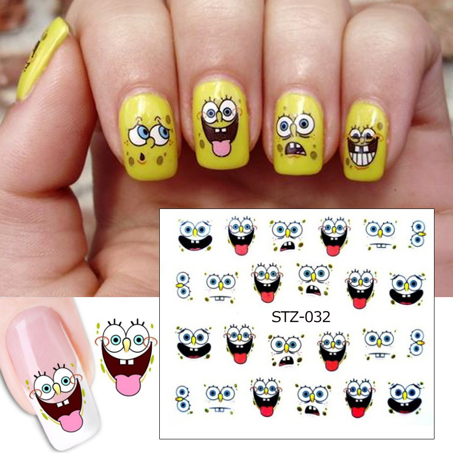 1 sheets New carton smile face Tips Design Nail Art Water Transfer Decals  DIY Beauty Decal Nail Decoration Tools #XF1248 - Price history & Review |  AliExpress Seller - Sara Nail Art