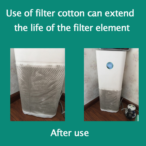 10pcs 1020x310mm electrostatic cotton for xiaomi mi air purifier pro / 1 / 2 universal brand air purifier filter Hepa filter ► Photo 1/6
