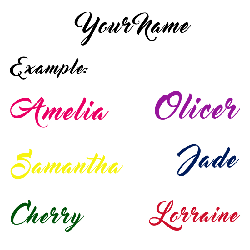 Personalized name vinyl decal wall sticker Custom Name Car/Door Window  Bumper Decal Children Nursery Home Decor - AliExpress