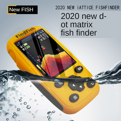 2022 new Wireless Echo Sounder For Fishing LCD Fish Finder Li-battery Recharge Attractive Lamp Sonar Sensor 45M Water ► Photo 1/5