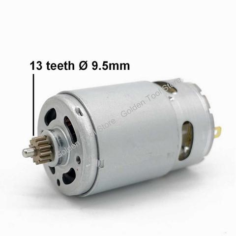 DC RS550 Motor 13 teeth 13teeth 9.5 mm replace for BOSCH cordless Drill Screwdriver GSR GSB 10.8V 12V 14.4V 18V spare parts ► Photo 1/3