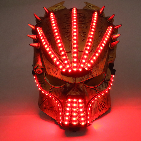 New Design New Year Flashing El Wire Mask Led Glowing Beauty Christmas Party Mask Festival Event Haloween Mask ► Photo 1/6