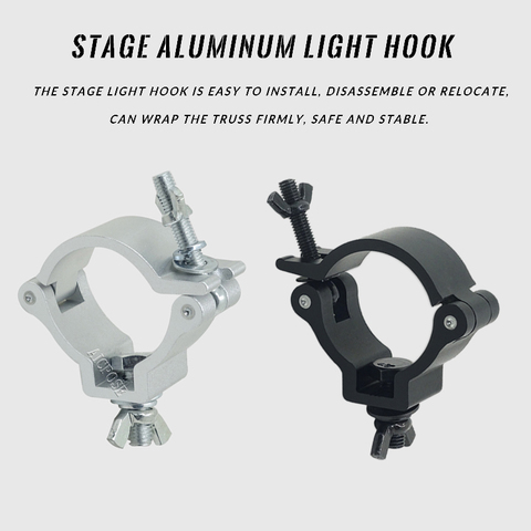 Aluminium Material Stage Light Hook LED Stage Effect Light Clamp Truss LED Par LED Moving Head Light Hooks Security Clamp ► Photo 1/6