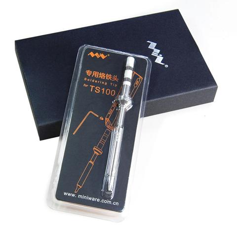 Original Soldering Iron Tip Replacement for Mini TS100 Portable Soldering Iron Station Kit【ONE Piece】B2 BC2 I KU K D24 C4 C1 ILS ► Photo 1/6