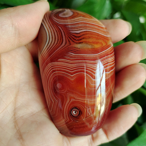 Natural silk silk agate Sardonyx agate palm stones playthings small stones and crystals healing crystals ► Photo 1/6